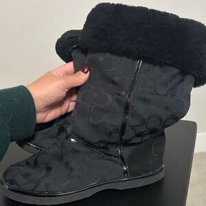 Coach Black Winter & Rain Boots